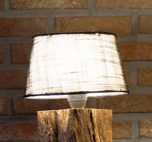 Night lights in old French chestnut wood